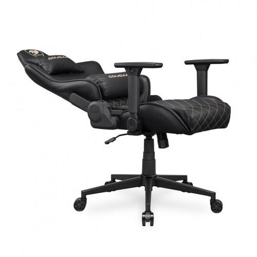 COUGAR Armor One V2 Gold gamer stol - sort