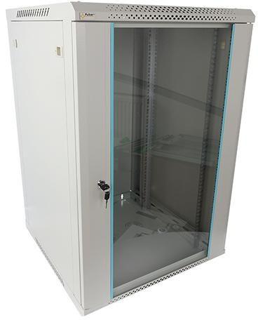Pulsar RACK-skab 18U/19" - væghængt, 60×60 cm, grå