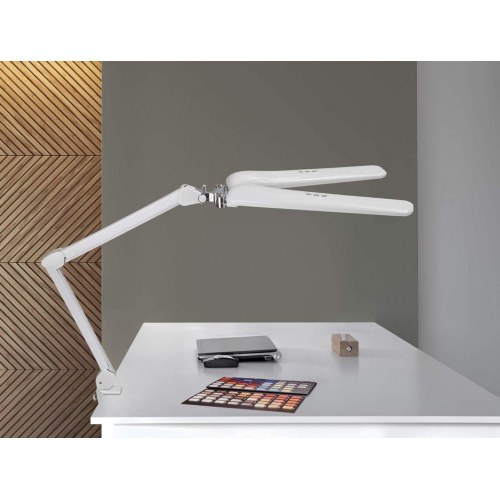 MAUL 8205402 bordlampe - hvid klemarm til skrivebord