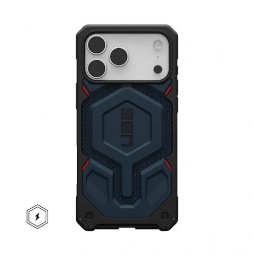 Monarch Pro cover til iPhone 6,9" - sort/blå (MagSafe)