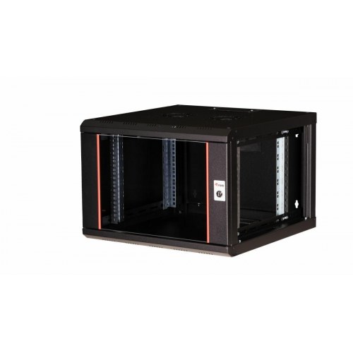 EQUIP Pro Mount 19" vægskab - 7U, 600 × 600 mm, sort (RAL 9005)