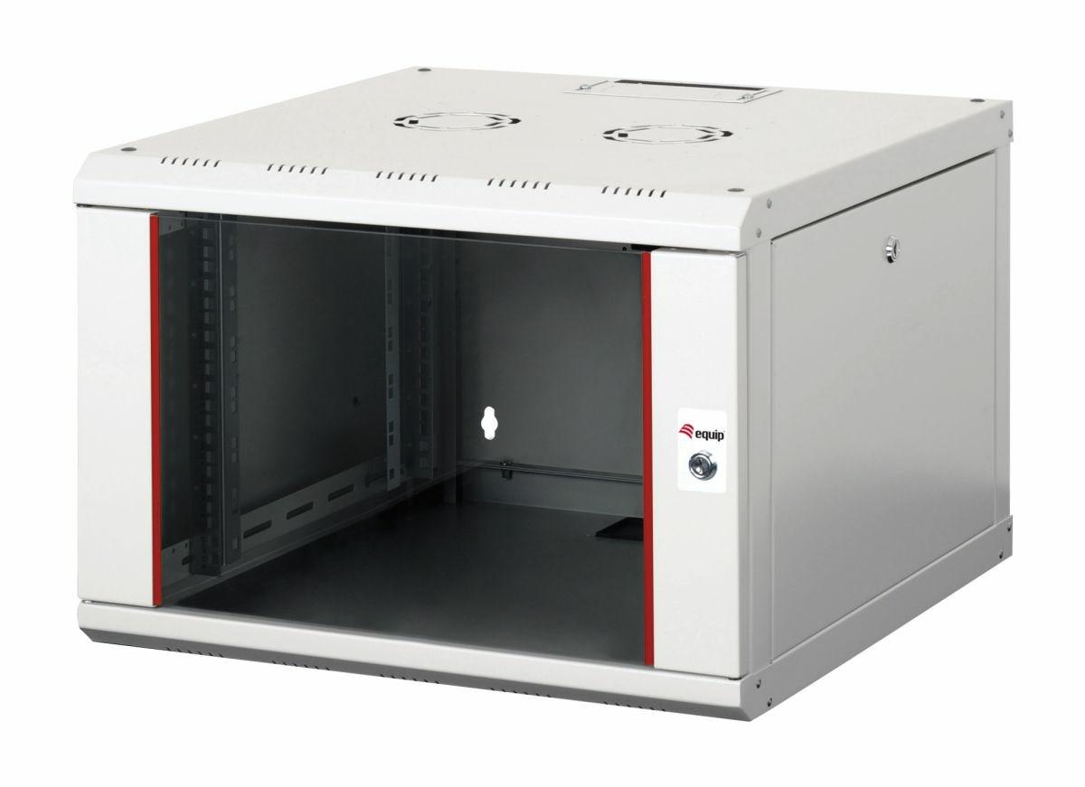 EQUIP Pro Mount 19" vægskab - 7U, 600 × 600 mm, RAL7035 lysegrå