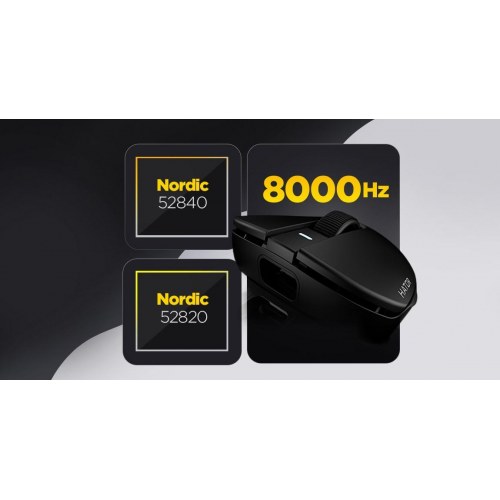 Quasar 3S Ultima 8K trådløs gaming-mus - hvid