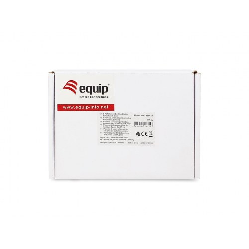 Equip 326621 patchpanel - 8 porte Cat6a RJ‑45, 10GBase‑T