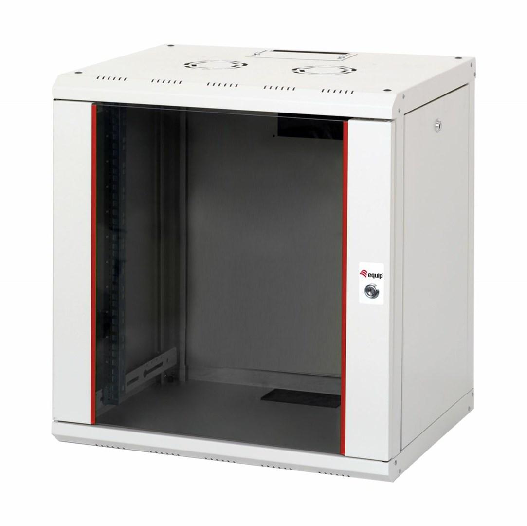 EQUIP Pro Mount 19" vægskab, 12U - 600 × 450 mm, lysegrå (RAL 7035)