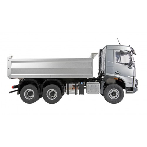 Volvo FMX fjernstyret dumptruck 1:14 - sølv (RTR)