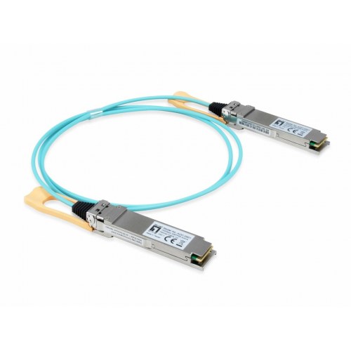LevelOne AOC-0503 - QSFP28 aktiv optisk kabel 3 m, 100G SR4, 850 nm