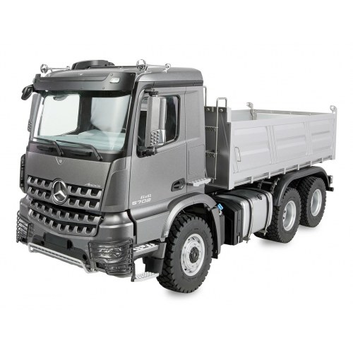 Fjernstyret tipvognslastbil 1:14 - elektrisk 6x6, lys/lyd (RTR)
