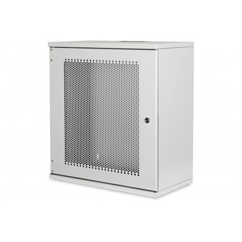 DIGITUS DN-19-12U-S-PD vægmonteret rackskab 12U - 54 × 40 cm, grå