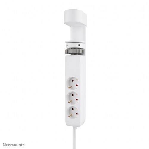 Neomounts DS22-840WH6 bordstik med klemme - 3 Schuko, 2×USB‑C + 2×USB‑A, hurtig opladning