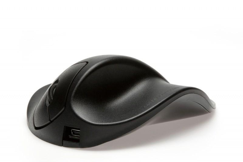 BakkerElkhuizen HandShoeMouse - Extra Small ergonomisk højrehånds mus, sort