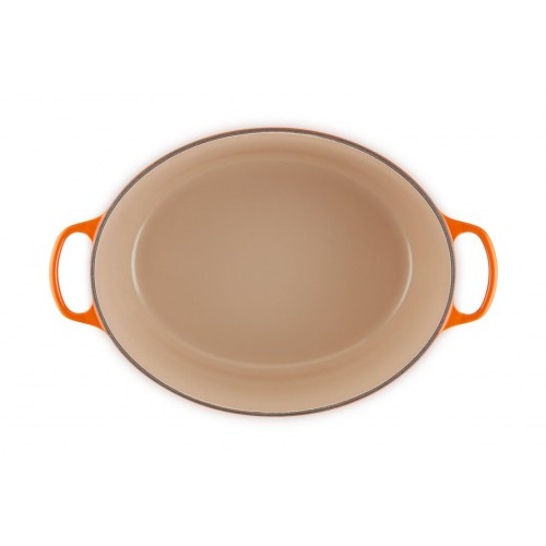 Le Creuset støbejernsgryde med låg 13,9 l - orange/rød