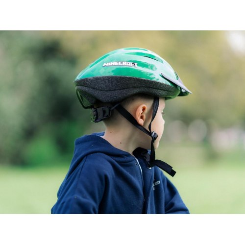 HUFFY Minecraft cykelhjelm til børn - str. M 53-58 cm, grøn