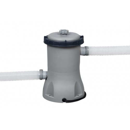 Bestway Fast Set rund oppustelig pool - 4,57 m × 84 cm, grå