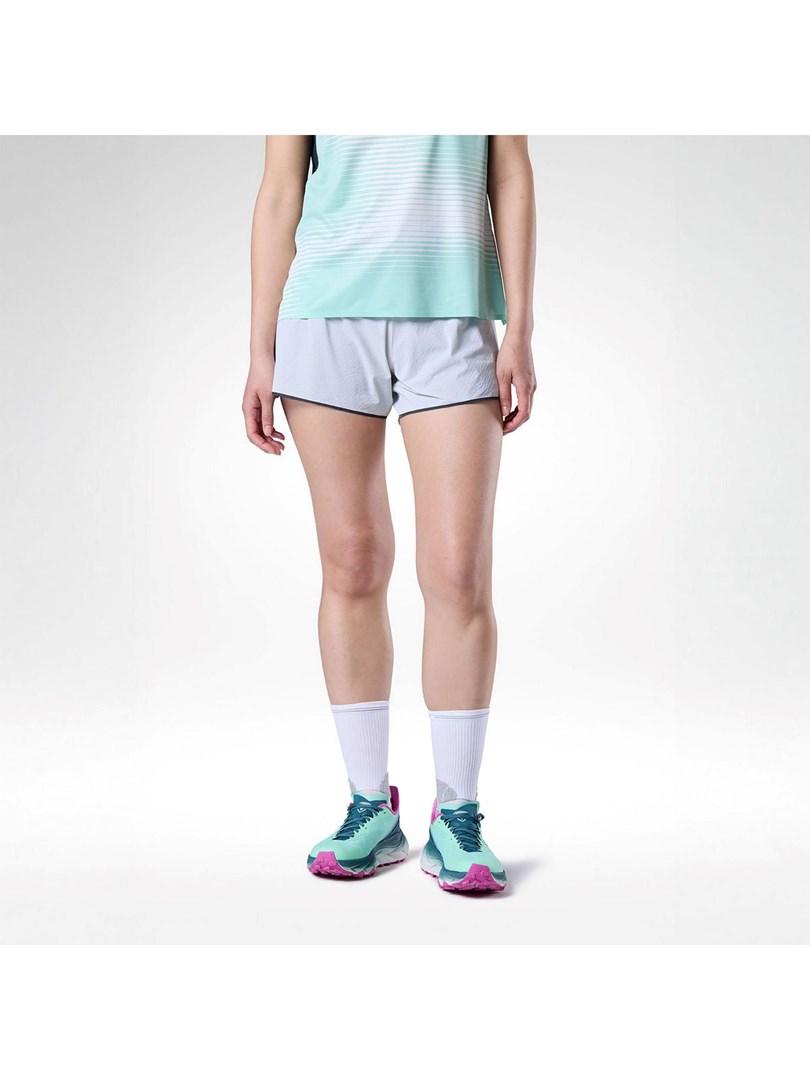 ROSSIGNOL W Sapa 2-in-1 løbeshorts 5" - dame, grå, M