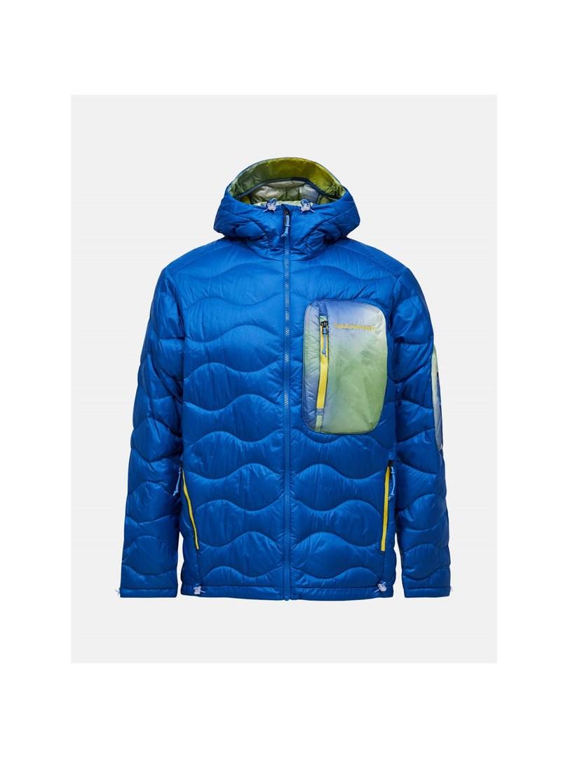 Peak Performance Helium AOP Utility Down Hood - dunjakke til mænd, blå, str. L