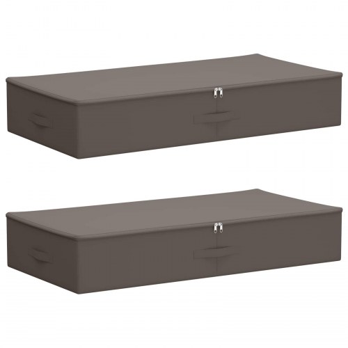 Opbevaringskasse 2 stk Grå 90 x 48 x 15 cm Ikke-vævet stof