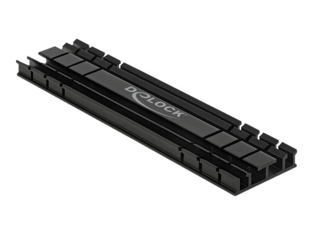 DeLOCK køleprofil til M.2 SSD - flad 100 mm, sort