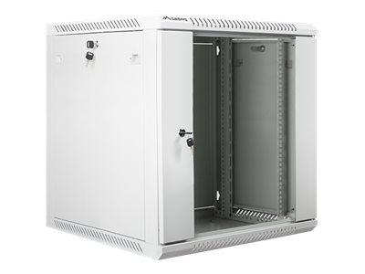 Lanberg WF01-6612-10S vægmonteret rackskab 12U - 19" - grå (RAL 7035)