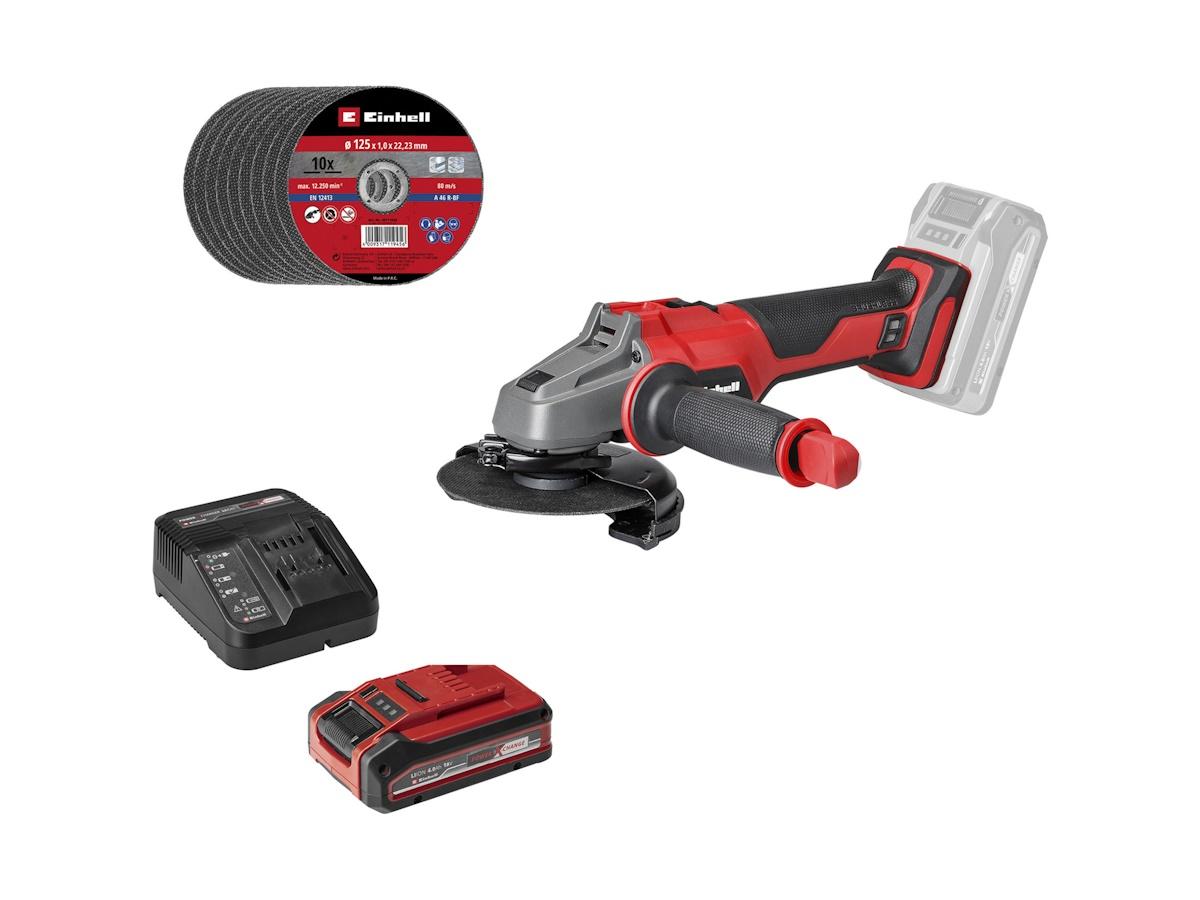 Einhell AXXIO 18/125 18V vinkelsliber - 125 mm - inkl. 4,0 Ah batteri og oplader
