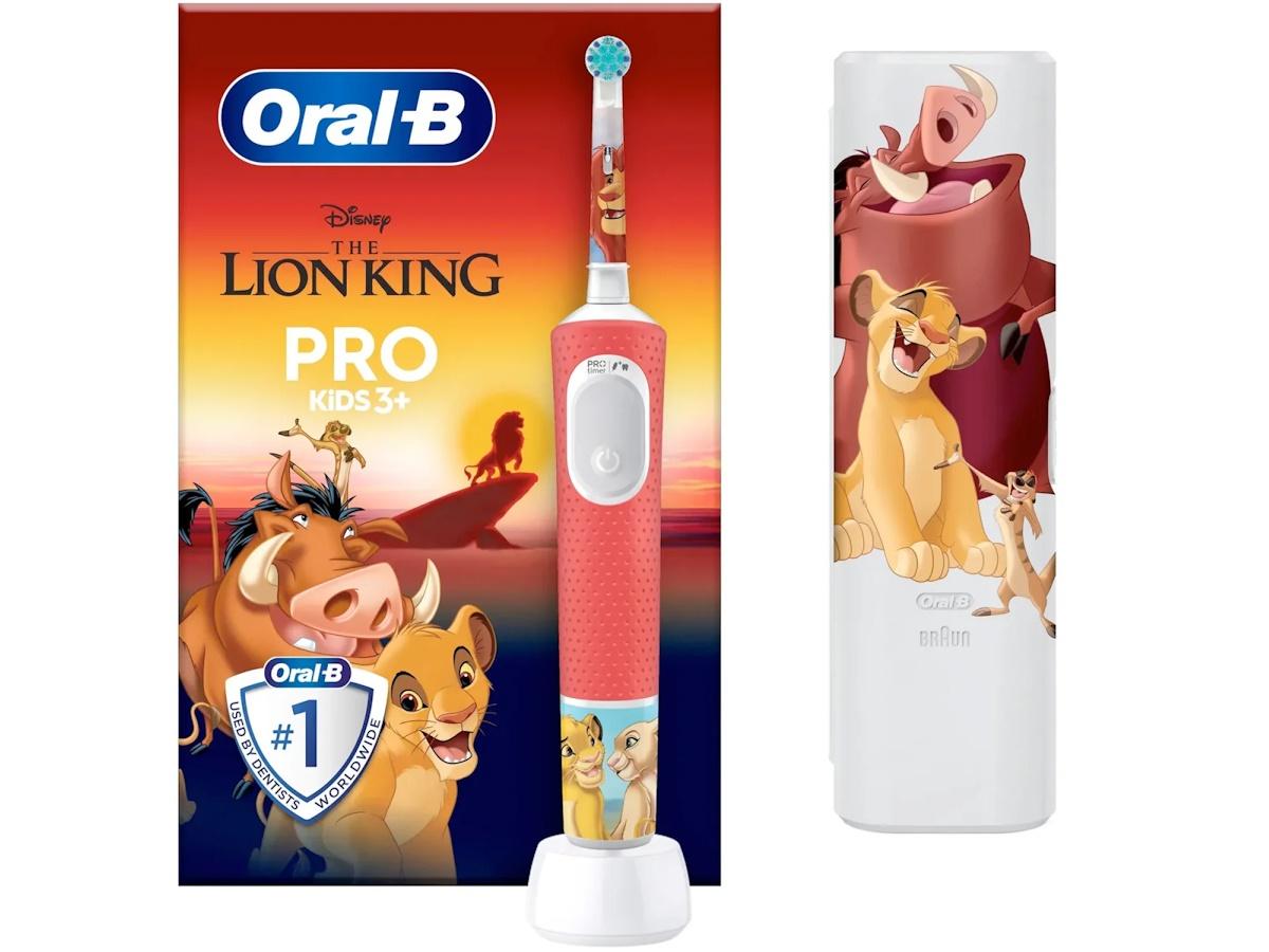 Oral-B Vitality Pro 103 Kids 3+ elektrisk tandbørste med etui - Løvernes Konge