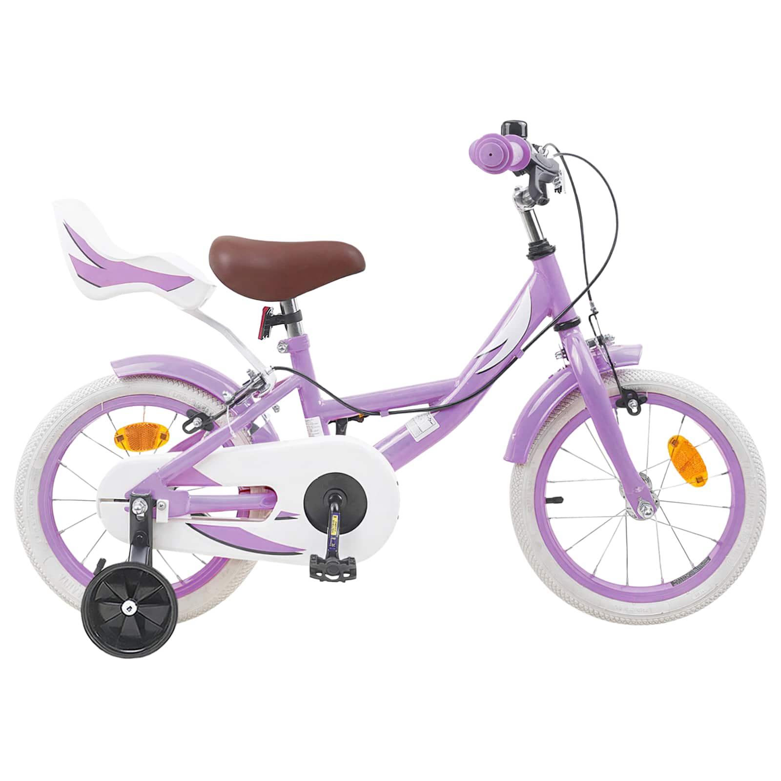 Børnecykel 14 tommer anbefalet til 3-5 år gammel Lilla