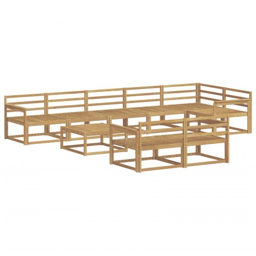Udendørs sofagruppe 9 stk Hvid 79 x 79 x 37 cm