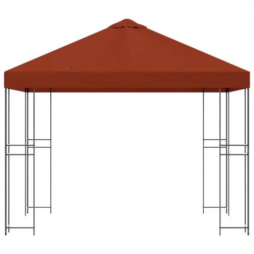 Pavillon 3 x 3 m Terrakotta Polyester og Stål 190 gsm