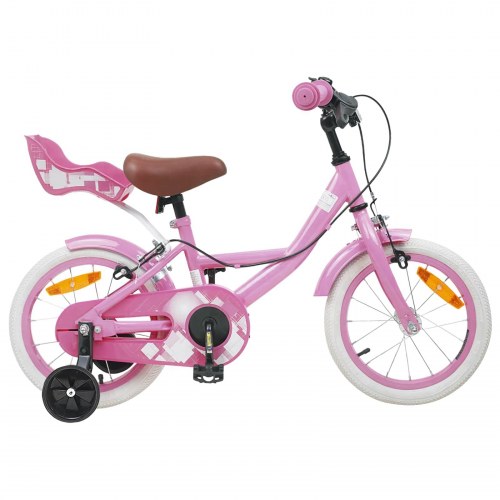 Børnecykel 16 tommer til 4-6 år gamle Lys pink