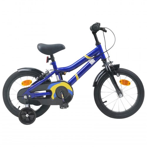 Børnecykel 12 tommer til 2-4 år gamle Blå og Sort