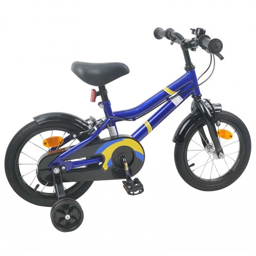 Børnecykel 12 tommer til 2-4 år gamle Blå og Sort