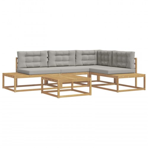 Udendørs sofagruppe med pude Hvid 79 x 79 x 37 cm Polyester