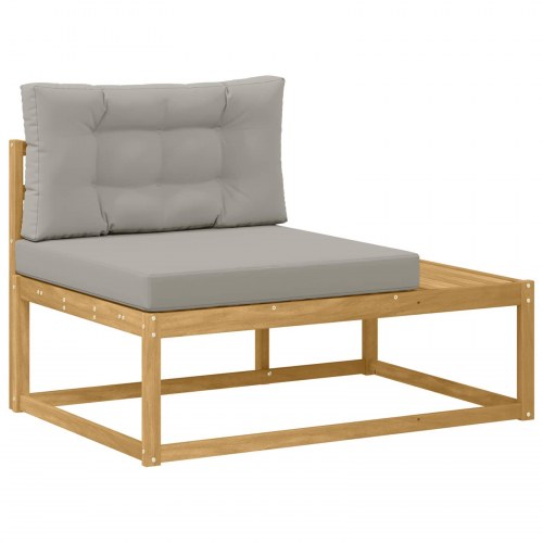 Udendørs sofagruppe med pude Hvid 79 x 79 x 37 cm Polyester