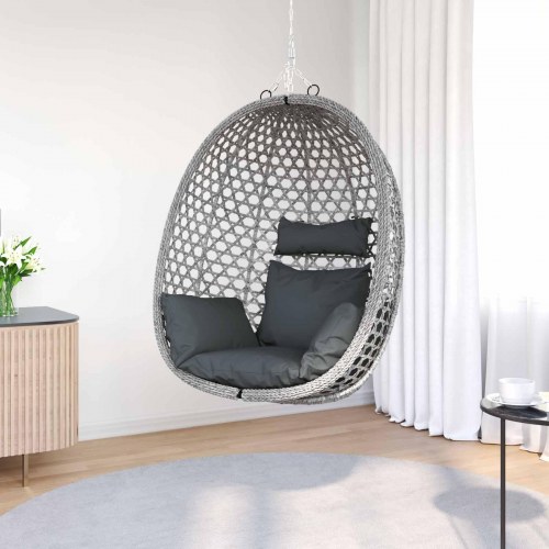 Hængestol uden stativ Anthracit og grå 92 x 57,5 x 110 cm