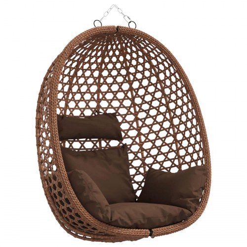 Hængestol uden stativ Brun 92 x 57,5 x 110 cm polyrattan