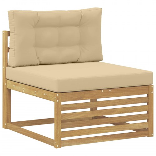 7 Stk Udendørs sofagruppe Polyester Hvid