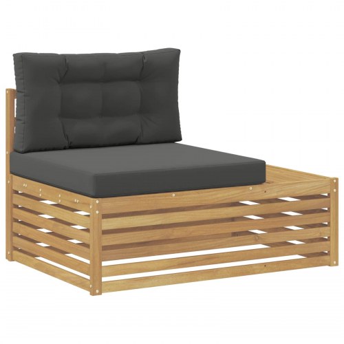 7 Stk Udendørs sofagruppe Polyester Hvid