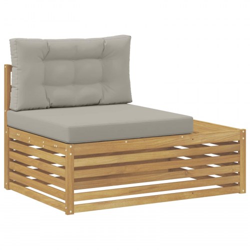 7 Stk Udendørs sofagruppe Polyester Hvid
