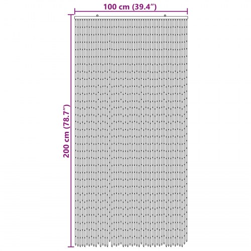 Insekt Dør Gardin flerfarvet 100 x 200 cm Bambus