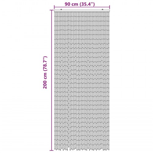 Insekt Dør Gardin flerfarvet 90 x 200 cm Bambus