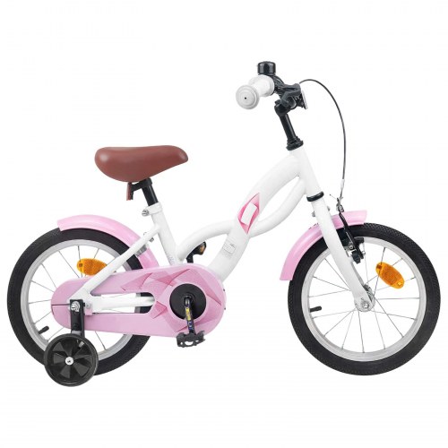 Børnecykel 16 tommer til 4-6 år gamle Hvid
