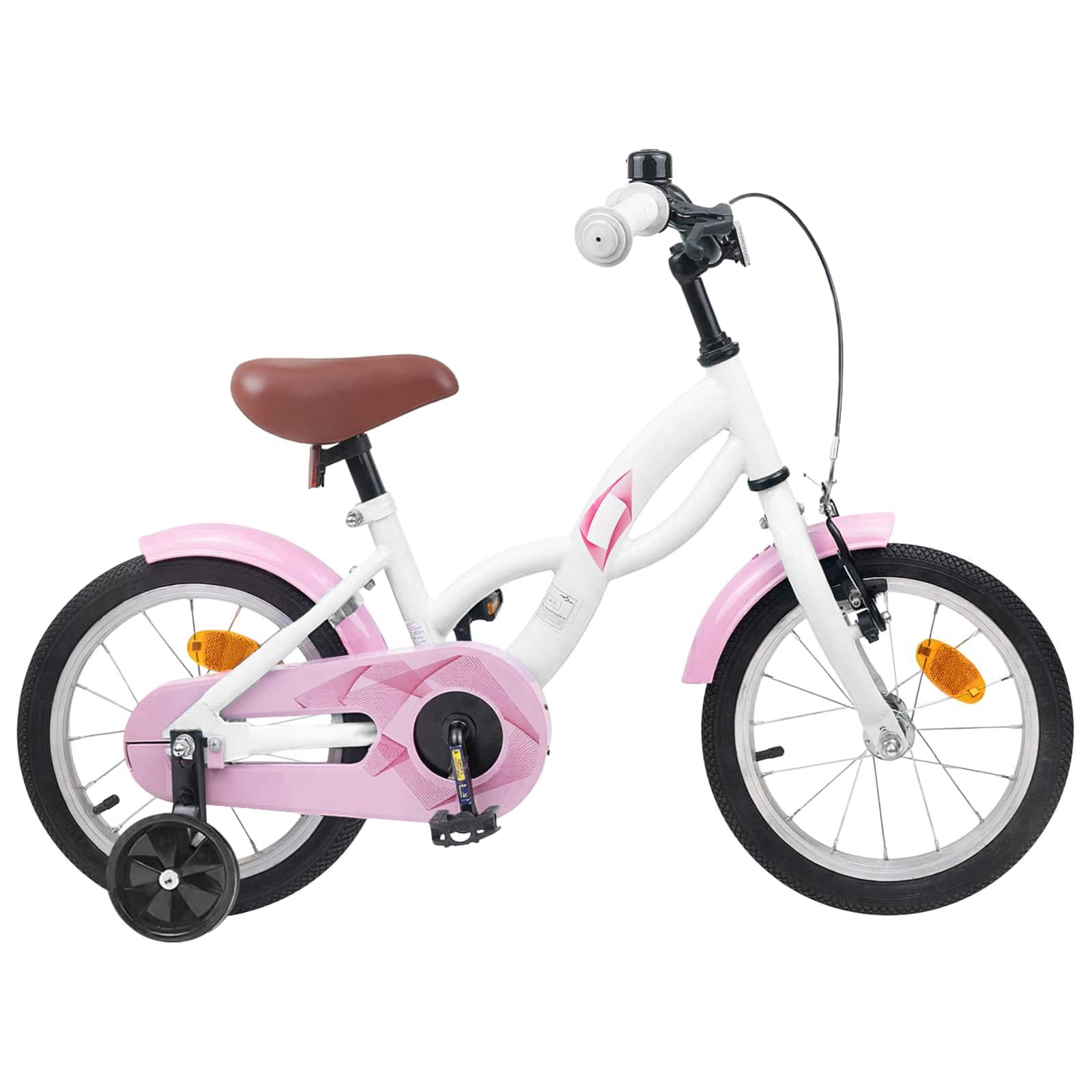 Børnecykel 16 tommer til 4-6 år gamle Hvid