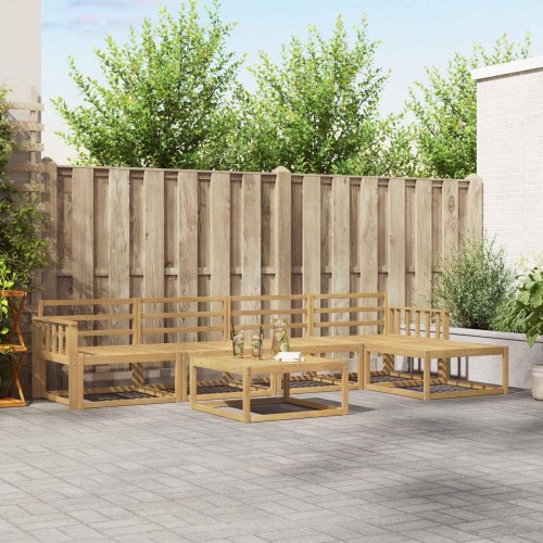 Udendørs sofagruppe 6 stk Hvid 79 x 79 x 37 cm