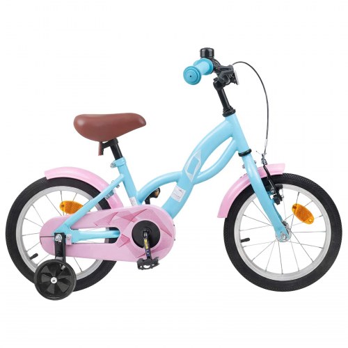 Børnecykel 16 tommer til 4-6 år gamle Lyseblå