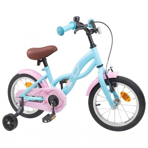 Børnecykel 14 tommer anbefalet til 3-5 år gammel Lyseblå