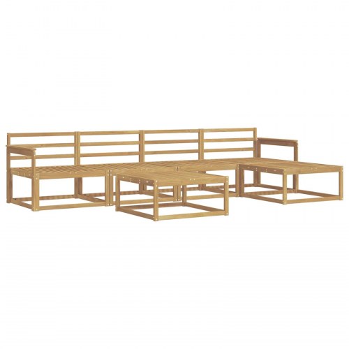 Udendørs sofagruppe 6 stk Hvid 79 x 79 x 37 cm