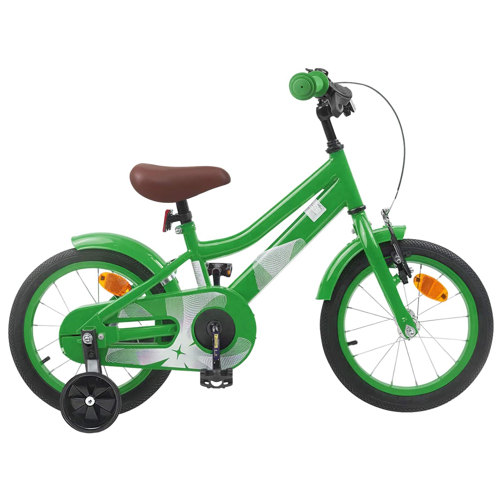 Børnecykel 12 tommer til 2-4 år gamle Grøn