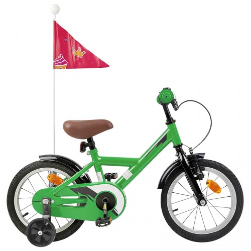 Børnecykel 16 tommer til 4-6 år gamle Grøn