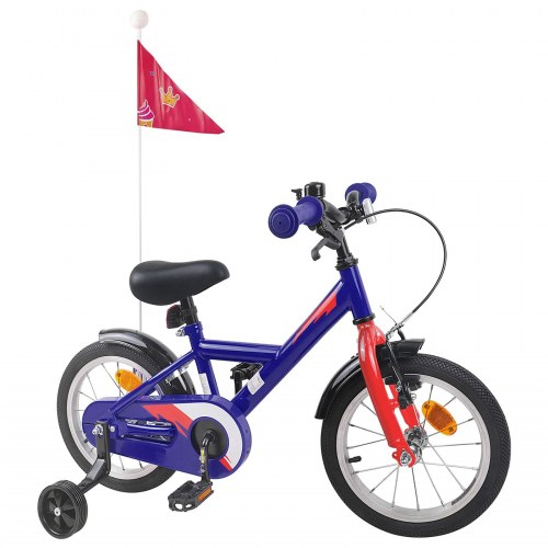 Børnecykel 16 tommer til 4-6 år gamle Mørk blå