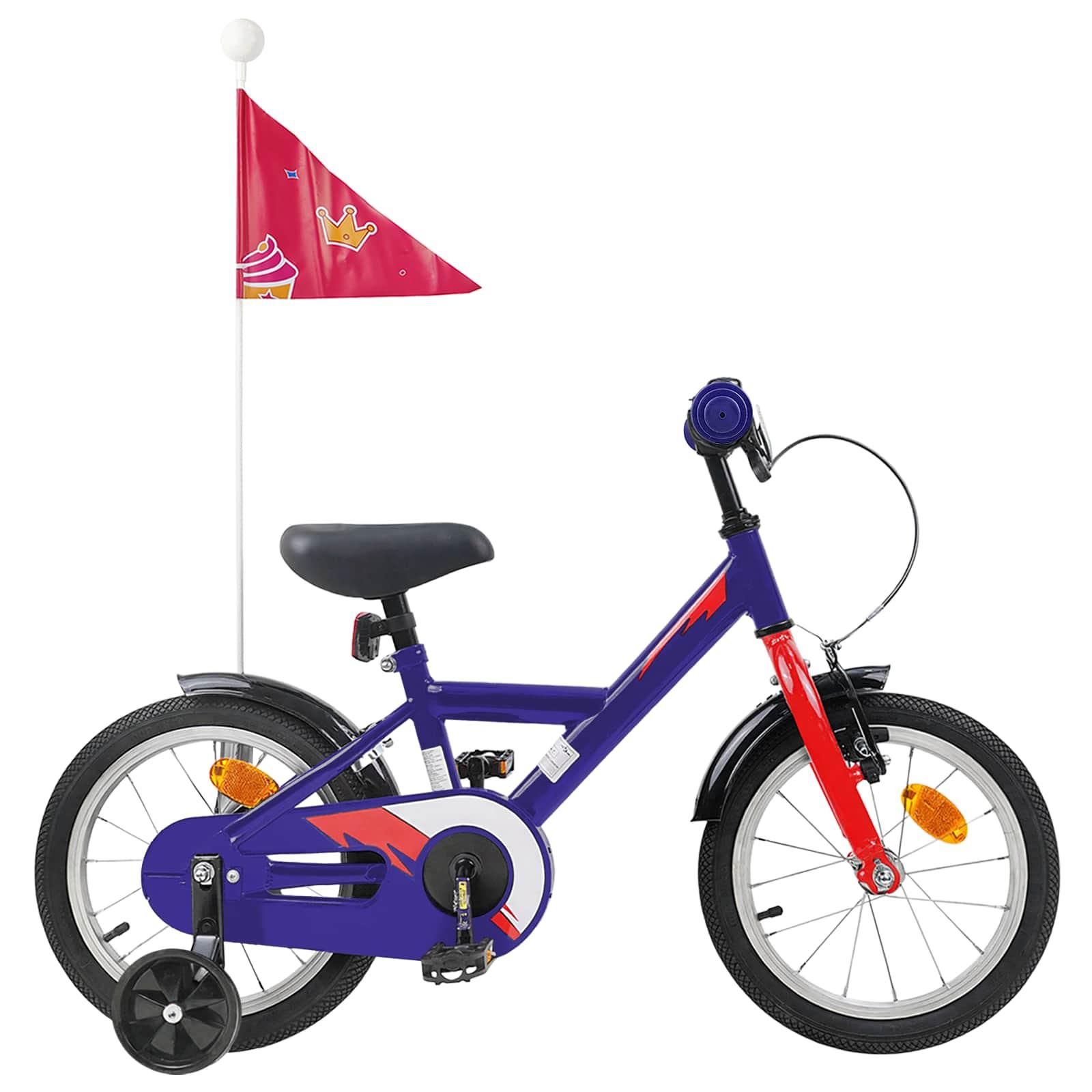 Børnecykel 14 tommer anbefalet til 3-5 år gammel Mørk blå